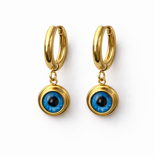 Evil Eye Hoops