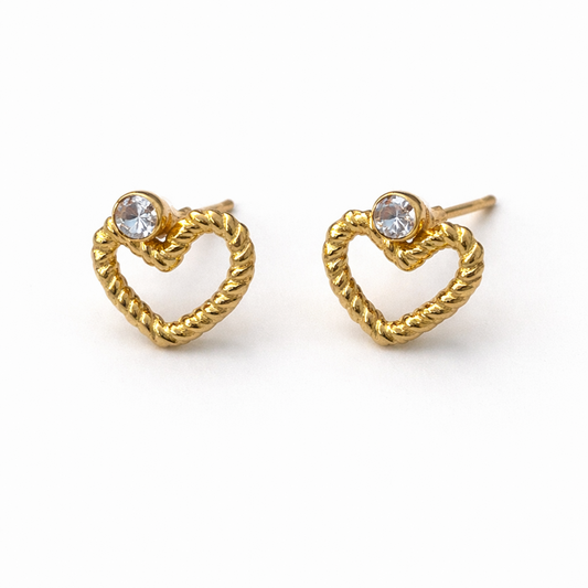 Heart studs