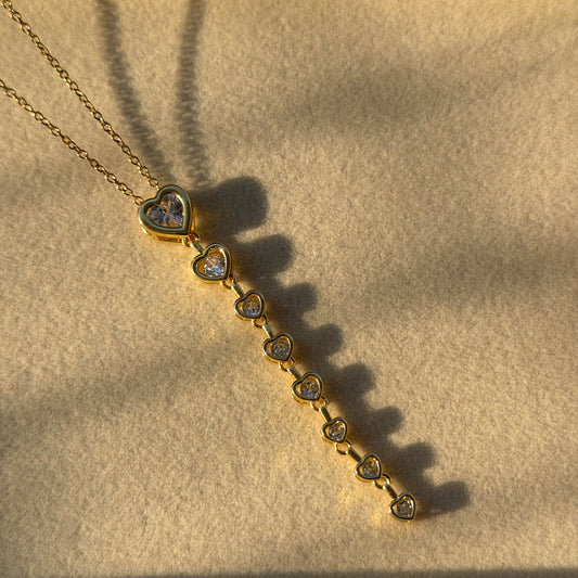 Candy Frost Heart Opal Necklace