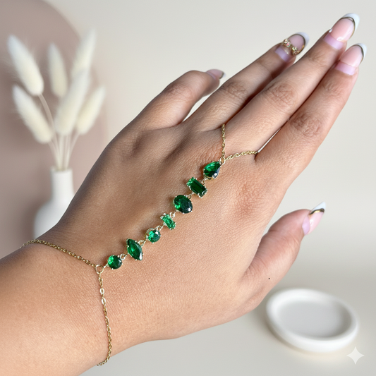 Cotton Candy Emerald Handchain