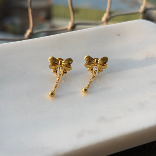 Bow hanging Earring
