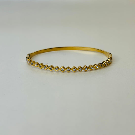 Diamond | 18K Gold-Plated Bracelet